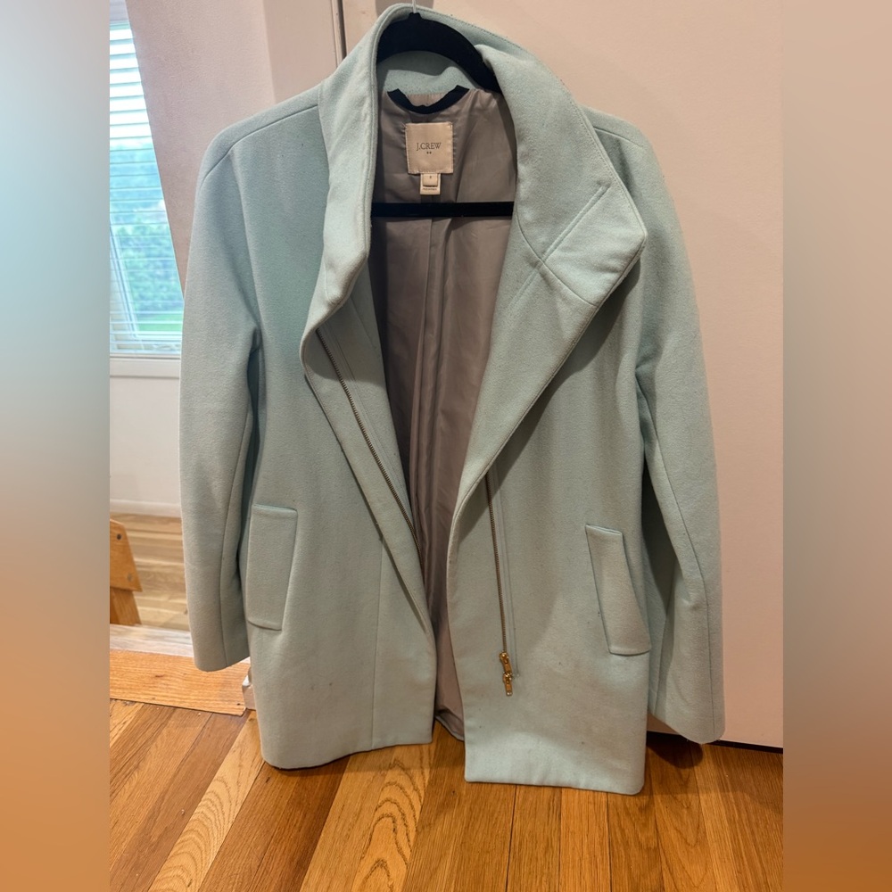 J. Crew Women's Light Blue Coat